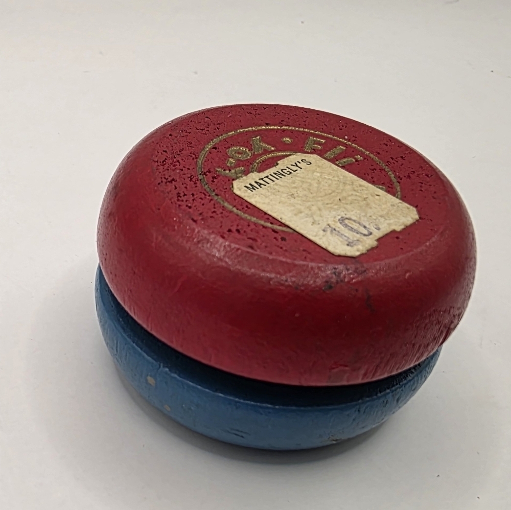 Red and Blue Vintage Yoyo